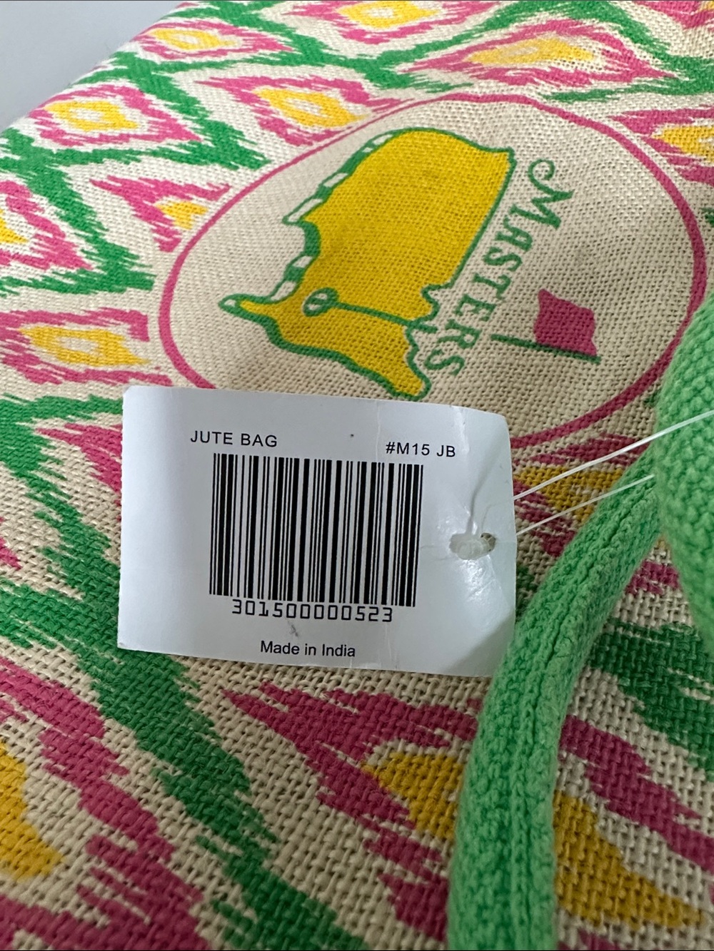 2015 Masters Jute Tote Bag - Picture 4 of 8